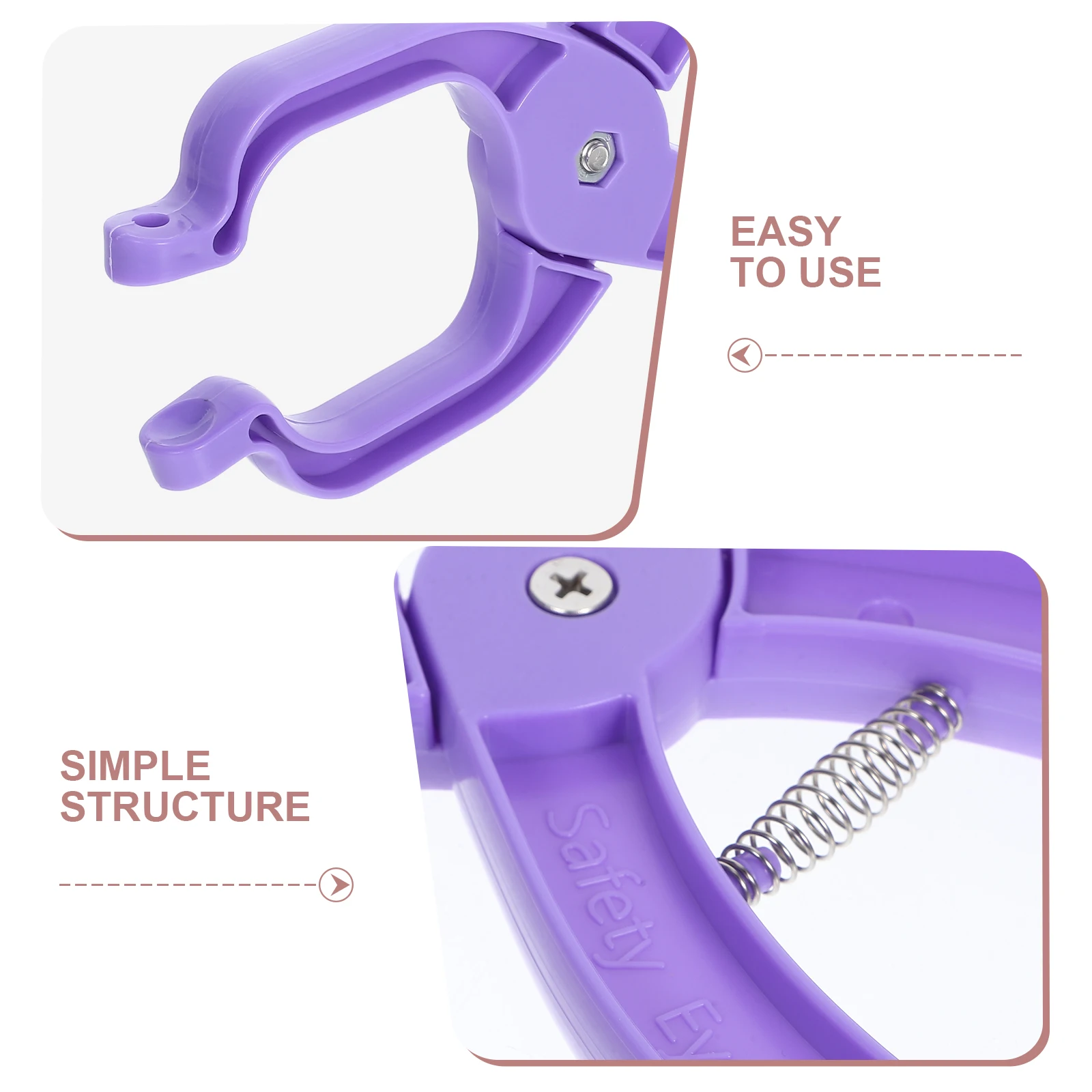 Precisieveiligheidsooginstelgereedschap Multifunctionele tangmal voor knuffels Amigurumi Veilige installatie Glad