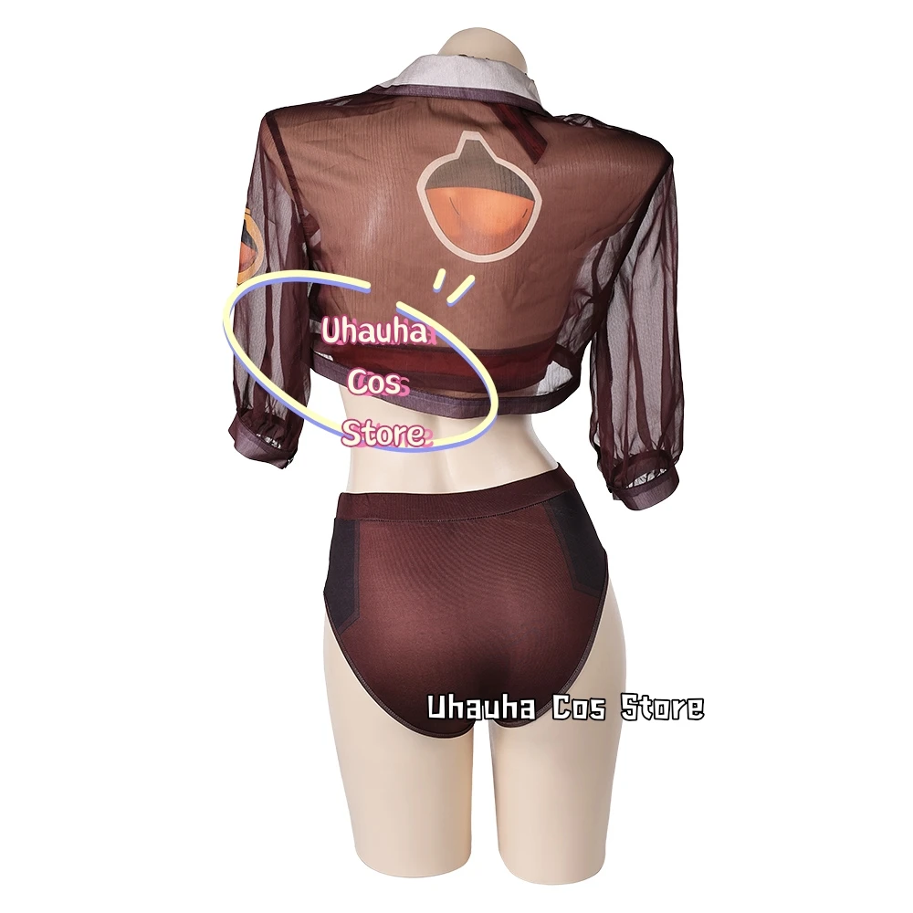 Game Rivals Doreen Cosplay Swimsuit Costume Women Bikini Halter Strap Swimwear Summer Women's Costumes Beach party Anime Outfits