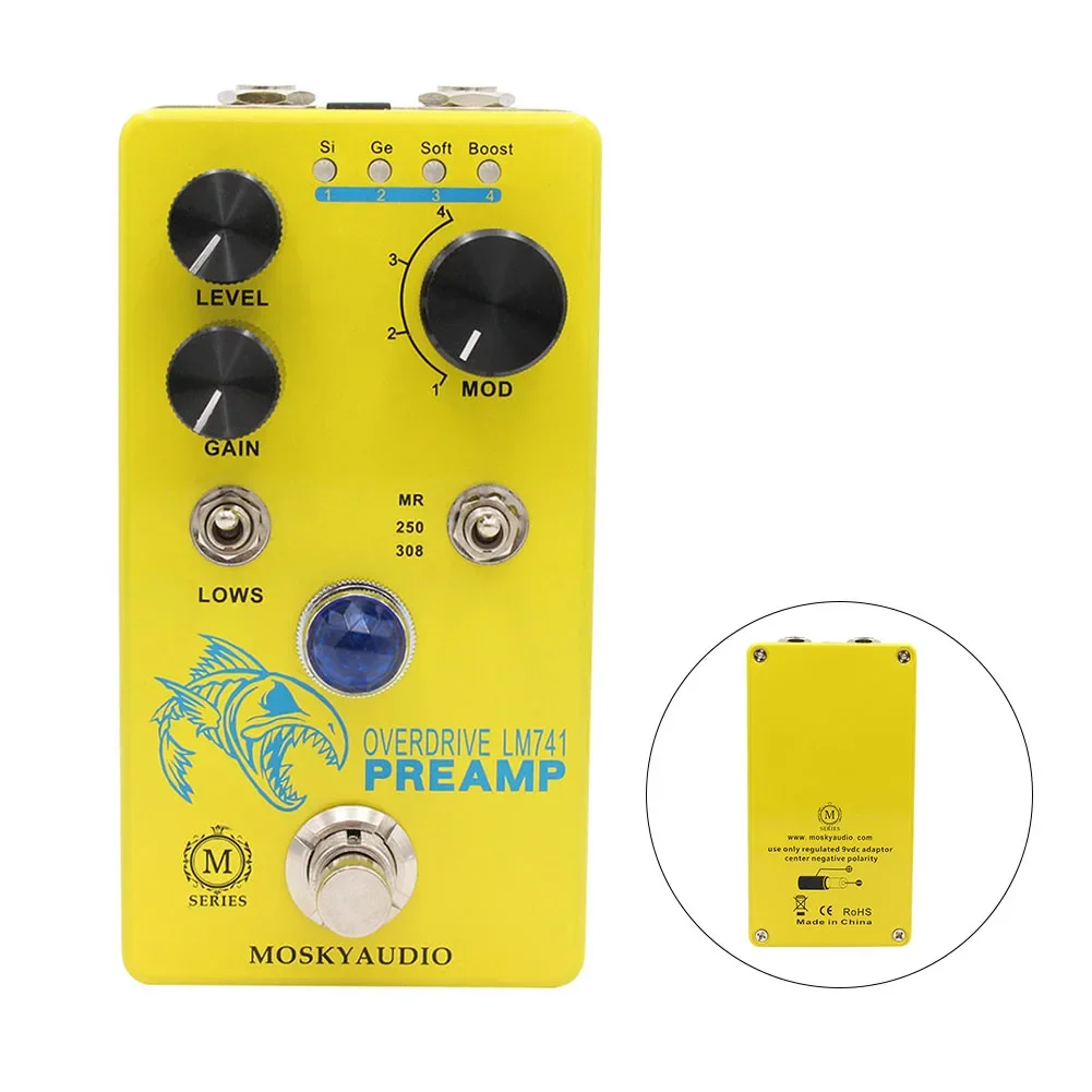 

New Practical Effects Pedal Guitar SUSTAIN TONE VOLUME 1 PCS Distortion Effects Pedal Electric Guitar Mosky Overdrive