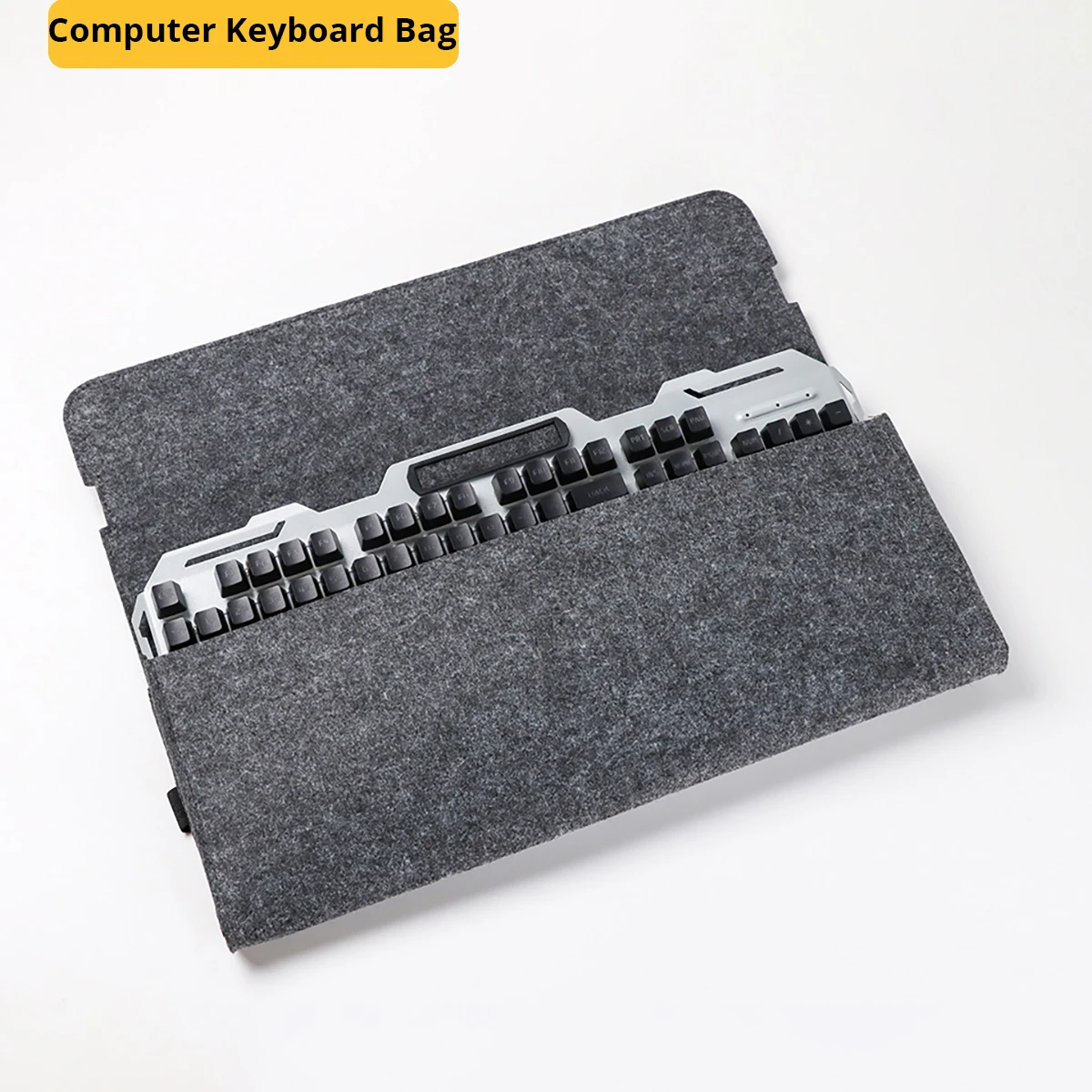 Computer Keyboard Bag Gaming Mechanical Wireless Keyboards (up to 18inch) Traveling Storage Case Soft Material Dustproof Bag