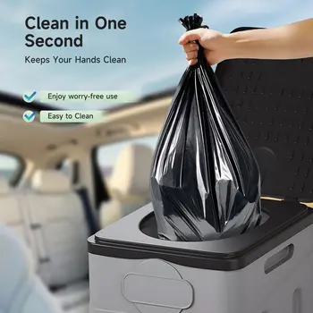 露營馬桶,成人便攜式馬桶,帶蓋帶紙巾架的便攜式旅行折疊馬桶,車載簡易馬桶 10 最佳銷售 廁所露營 - №1