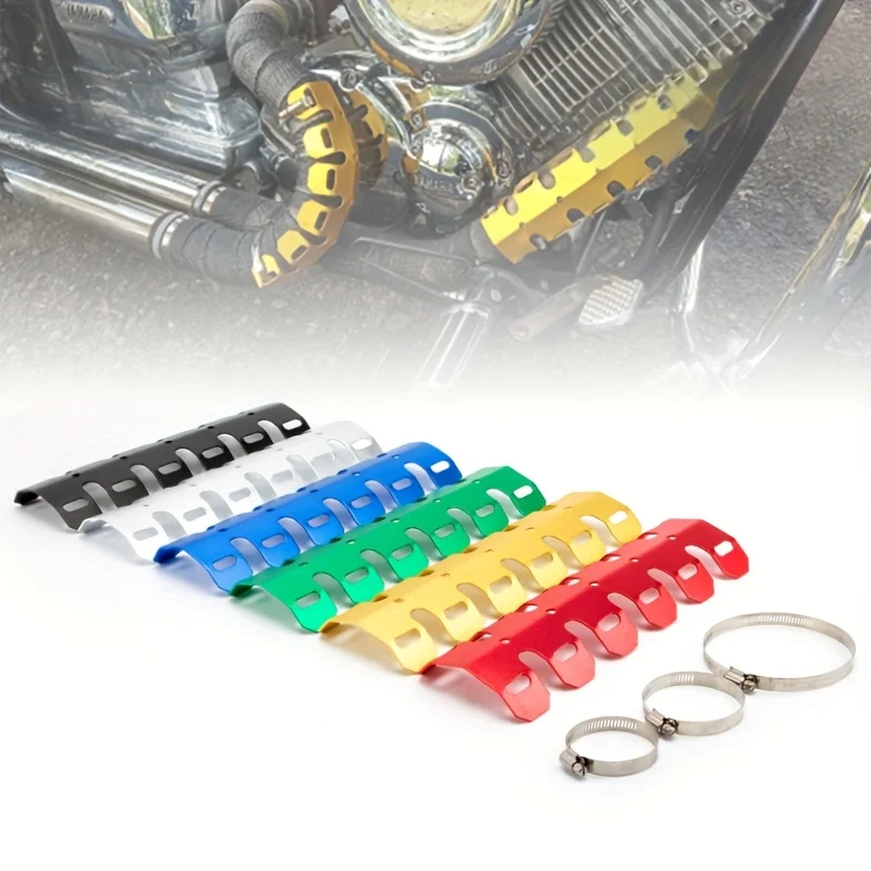 فاصل معدل عالمي لزعانف المبرد على الطرق الوعرة حامي عادم السيارة فاصل لزعانف المبرد على أنبوب العادم الحرارة شي