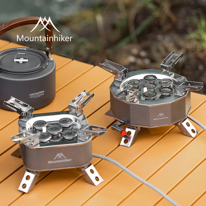 

Outdoor Camping Stove Mountainhiker Portable Stainless Steels High-Intensity Flame Electronic Ignition Windproof Foldable Stove