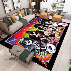 KISS band Printed Carpet Kids Play Carpet soggiorno camera da letto bellissimo tappeto balcone bagno tappeto antiscivolo regalo di compleanno