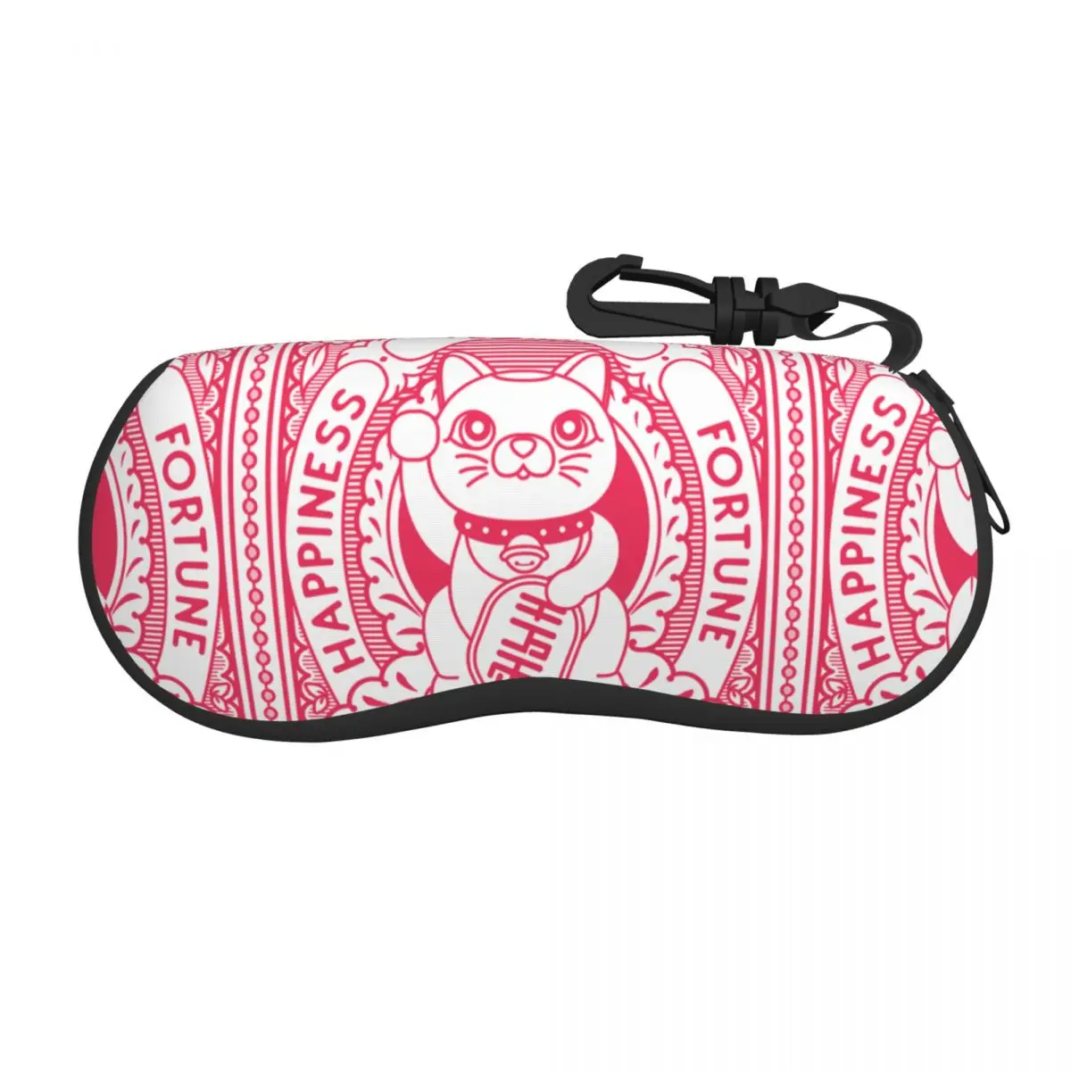 Custom Maneki Neko Glasses Case Cool Lucky Fortune Cat Shell Eyeglasses Case Sunglasses Box