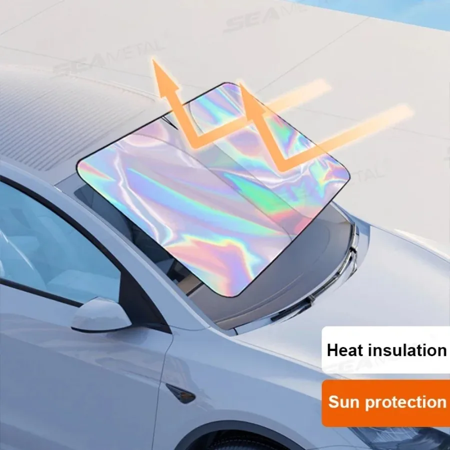 

Car Front Window Sunshade - Solar Protection Cover, UVR Blocker, Cooling Thermal Protection Curtains