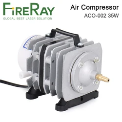 FireRay 35W ACO-002 compressore d'aria 40L/Min pompa d'aria magnetica elettrica per macchina per incisione e taglio Laser CO2