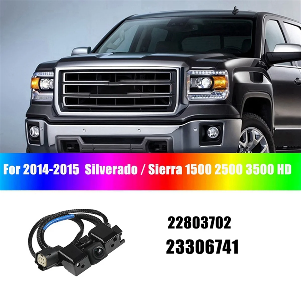 

Автомобильная парковочная камера заднего вида для Chevrolet Silverado 1500 GMC Sierra 2014-2015, резервная камера 23306741