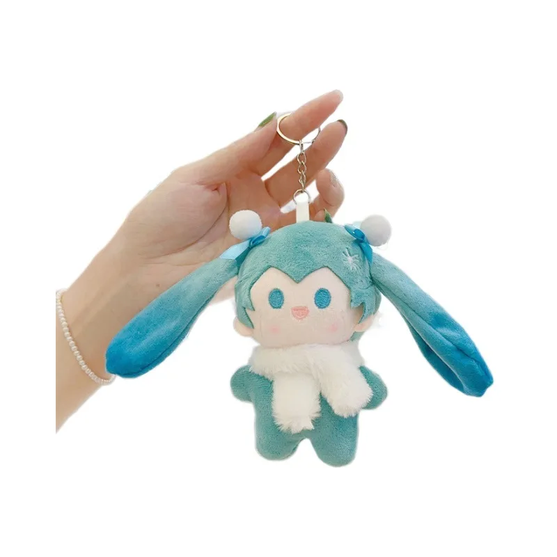 Japanse cartoon meisje Hatsune Miku pop pluche hanger schattige sleutelhanger tas charme Kawa Jii schooltas hanger cadeau voor koppels