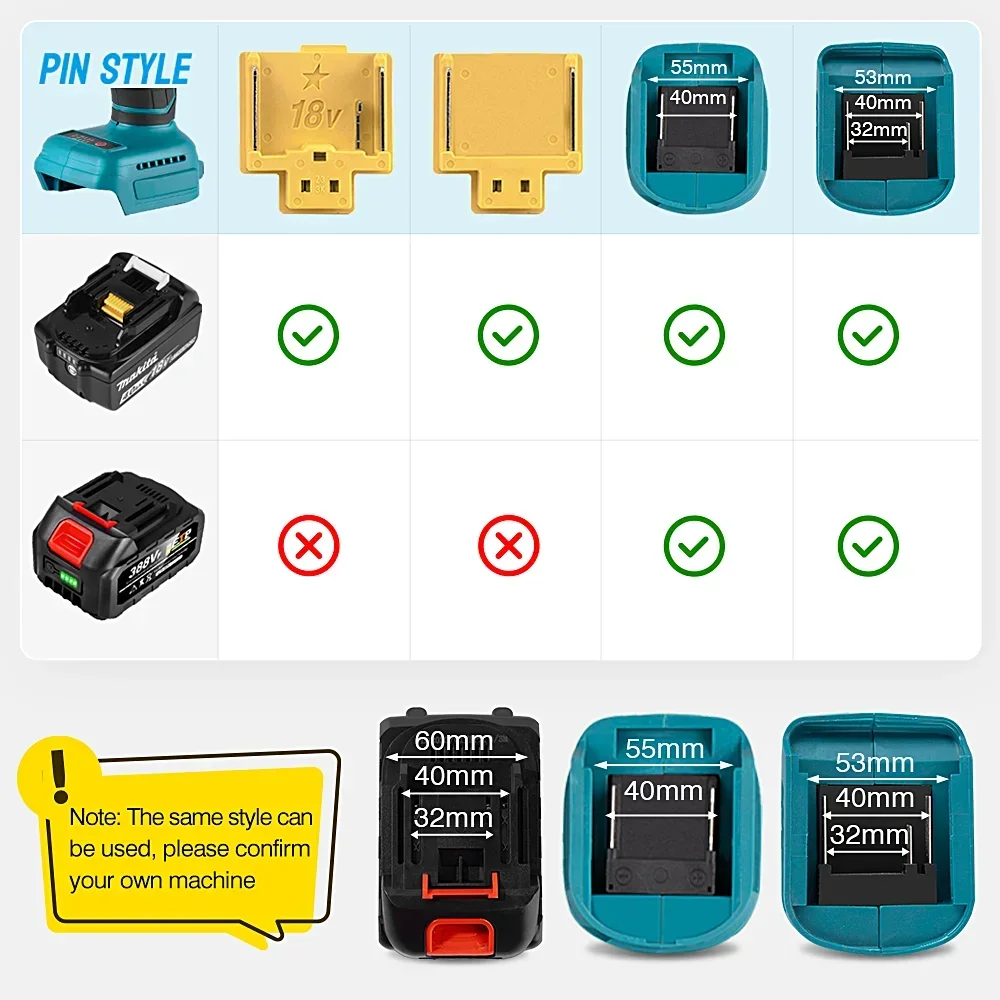 18V Rechargeable Li-lon Battery 30000mAh 15000mAh 7500mAh For Makita Electric Power Tool Lithium Ion Battery EU Plug