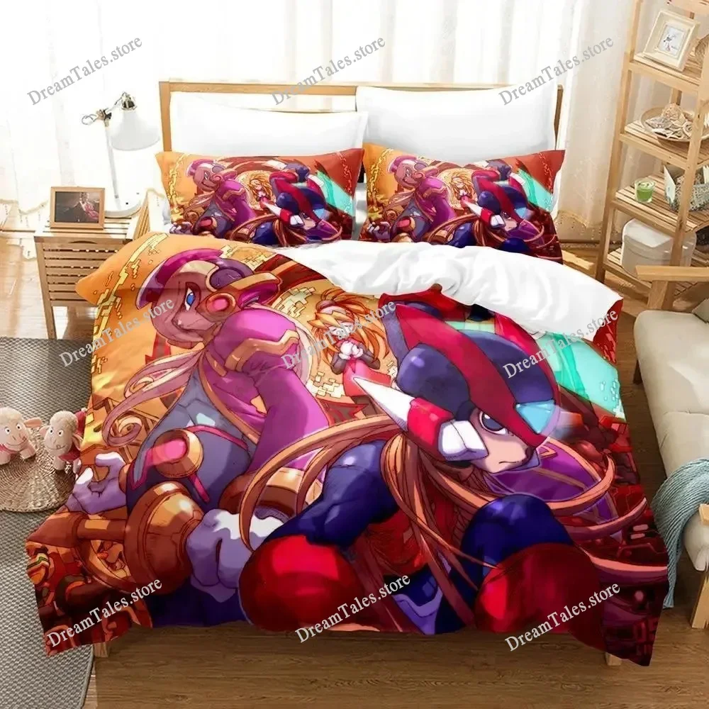 

Mega Man Zero Bedding Set Single Twin Full Queen King Size Bed Set Adult Kid Bedroom Duvet Cover Sets 3D Print Game Bed Sheet