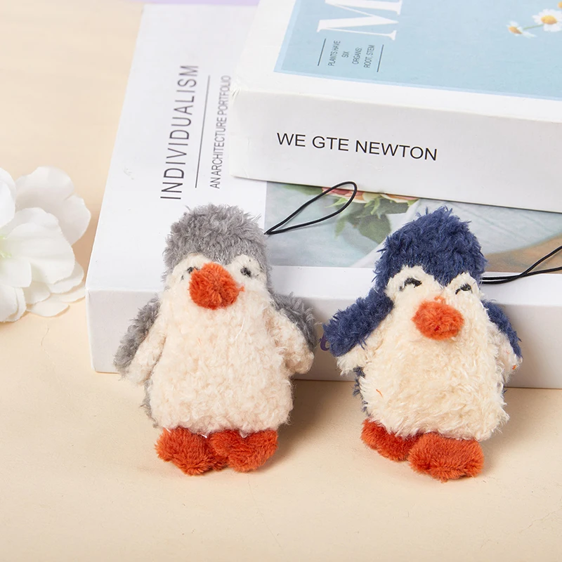 Cartoon Penguin Doll Keychains Women Cute Plush Penguin Phone Chain For Girls Gifts Creative Bag Pendant Car Keyring