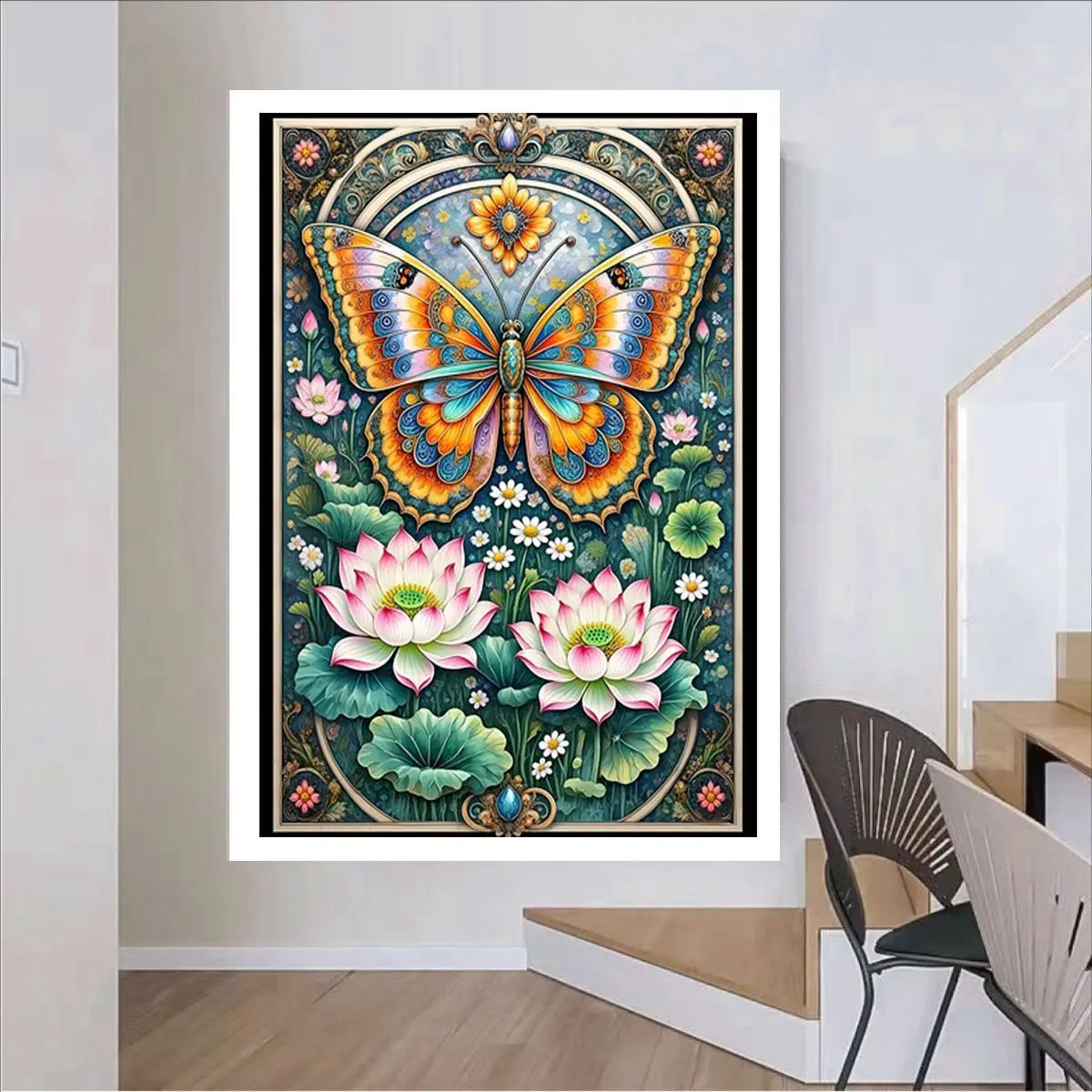 

Наборы с принтом бабочек, вышивка крестиком 11CT, 9CT, вышивка, сделай сам, хлопковые наборы для рукоделия, поделки с иглами