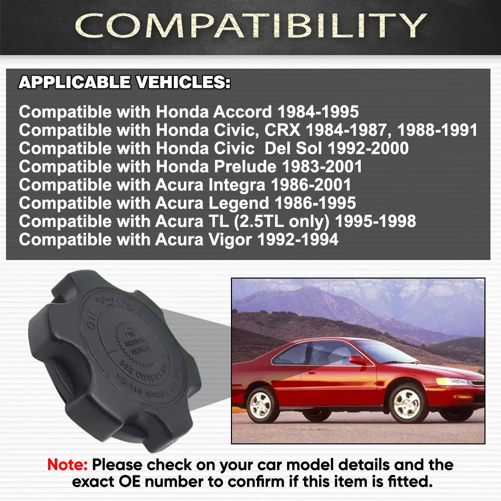 

Крышка заливной горловины моторного масла автомобиля 15610-P2E-A01 15610-P2E-A01 для Honda Accord Civic Prelude Integra Legend Vigor