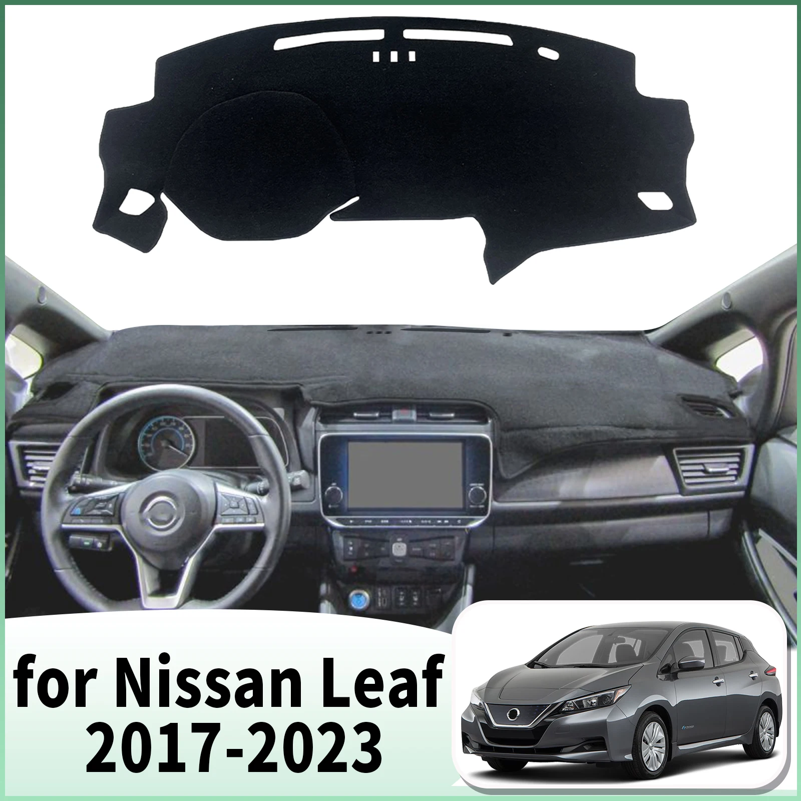 

fit for Nissan Leaf 2017 2018 2019 2020 2021-2023 EV Dashmat Accessories Dashboard Cover Pad DashMat Sunshade Protective Carpet