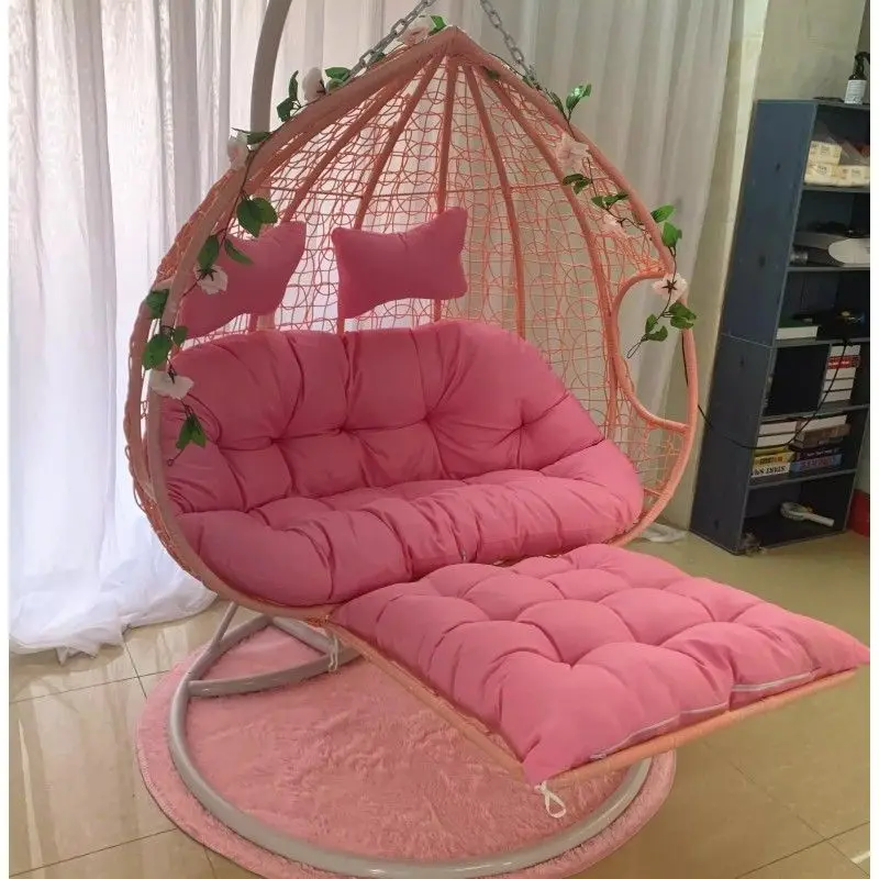 Single Double Balcony Lazy Foot Hammock, Hammock Rattan Chair Bird's Nest Indoor Home Outdoor Swing Cradle Hanging Chair