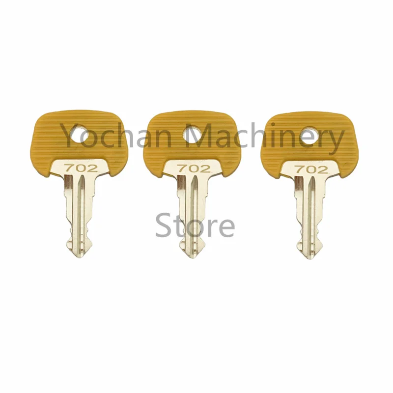 3pc Key For Jungheinrich 702 Red Electric Stapler Ignition Key 702 For Mic Komatsu Free Shipping