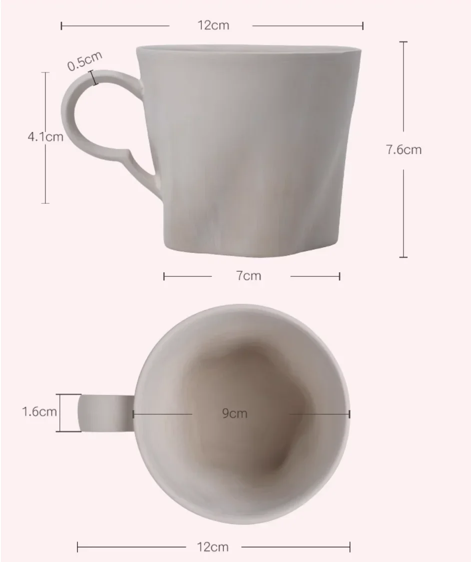 Japanese-style cherry blossom cup ceramic grouting mold, ceramic gypsum grouting mold DIY water cup coffee cup model