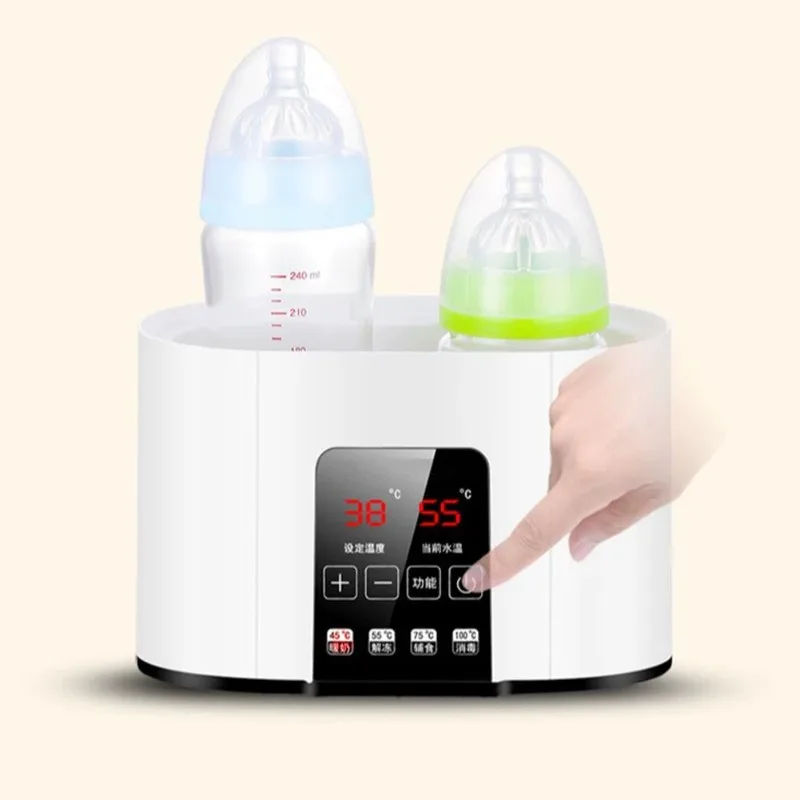 

ASWUT-Double Baby Bottle Warmer 24H Constant Heating Mode For All Bottles, Breastmilk Milk Heater For Babies, Food EU Plug Inclu