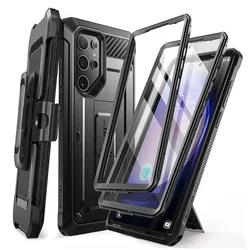 For Samsung Galaxy S24 Ultra Case 2024 SUPCASE UB Pro Full-Body Dual Layer Rugged Belt-Clip Case with Built-in Screen Protector
