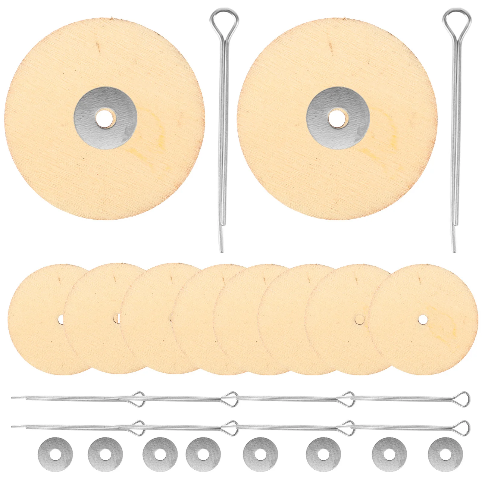 

40 set Wooden Rotatable Joint Accessories 35Mm Silver For Making Bear Diy Craft Accessories Wooden Joints