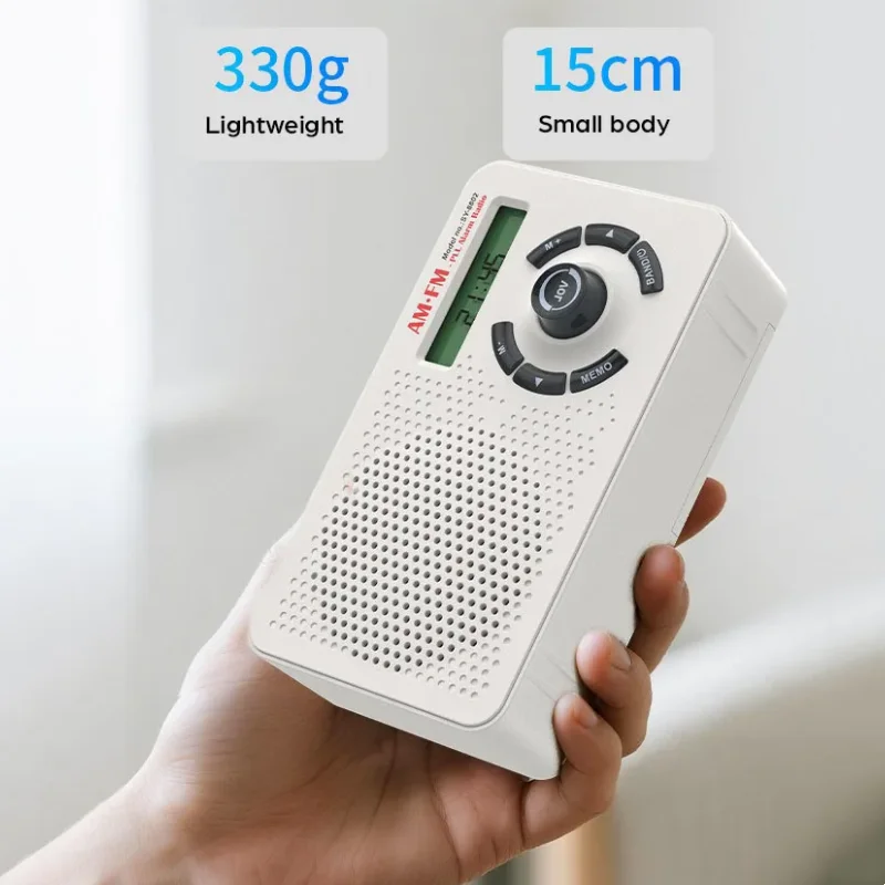 

Многофункциональный FM/AM/SW цифровой радиоприемник встроенный динамик 3 Вт Hi-Fi стерео с часами-будильником разъем для наушников 3,5 мм