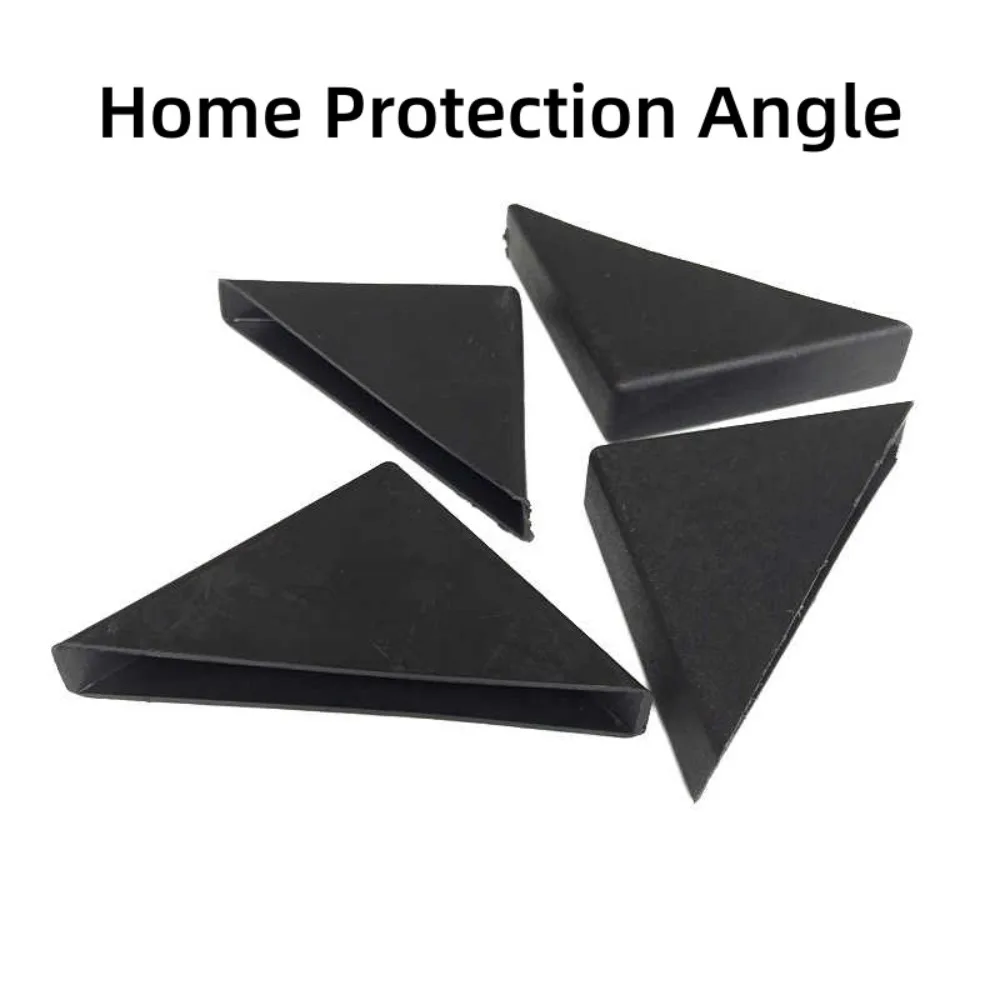 6-28mm Black Plastic Triangle Right Angle Corner Protectors Anti-Collision Edge Guards for Glass Ceramic Furniture & Home Safety