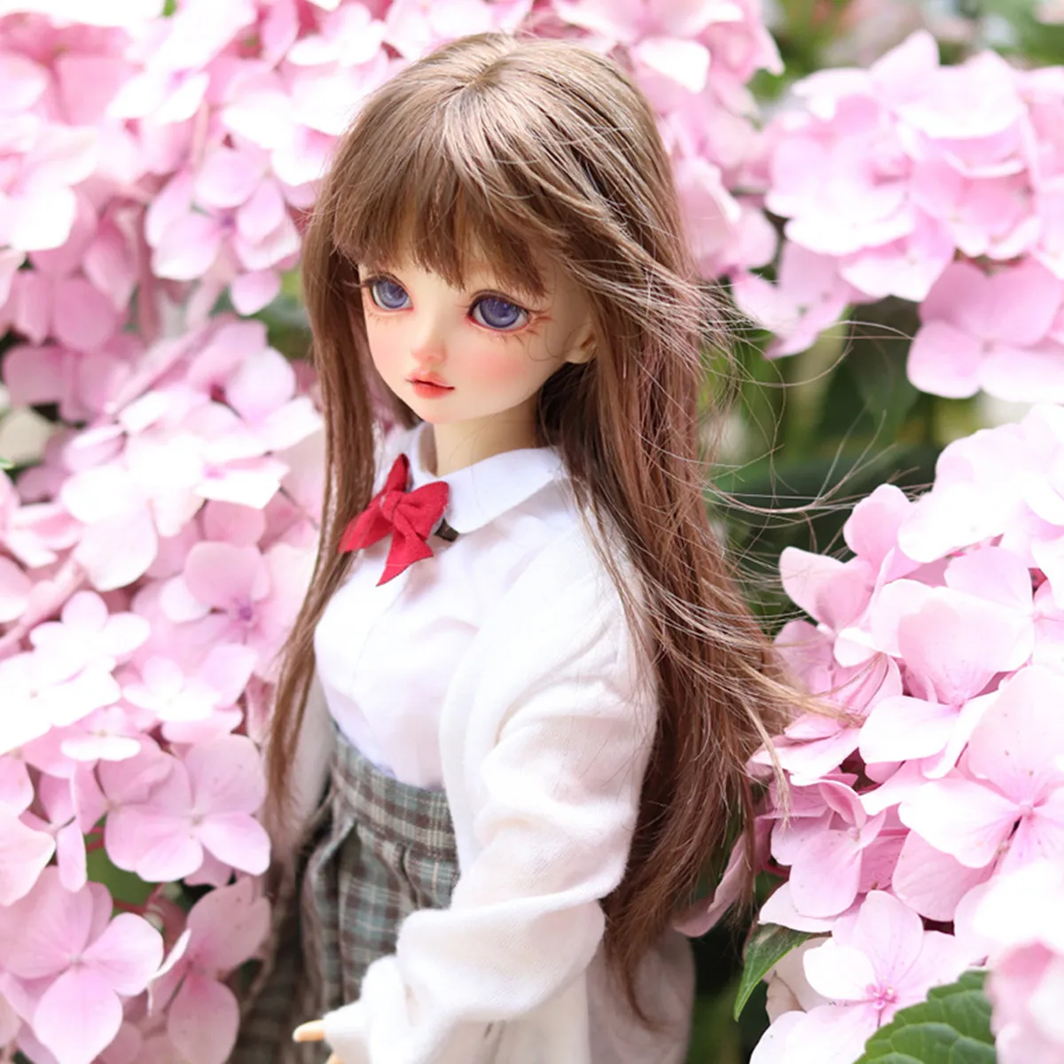 New 42cm bjd doll sd 1/4 female fl minifee RIN suit resin joint movable gift clothes wig shoes spot