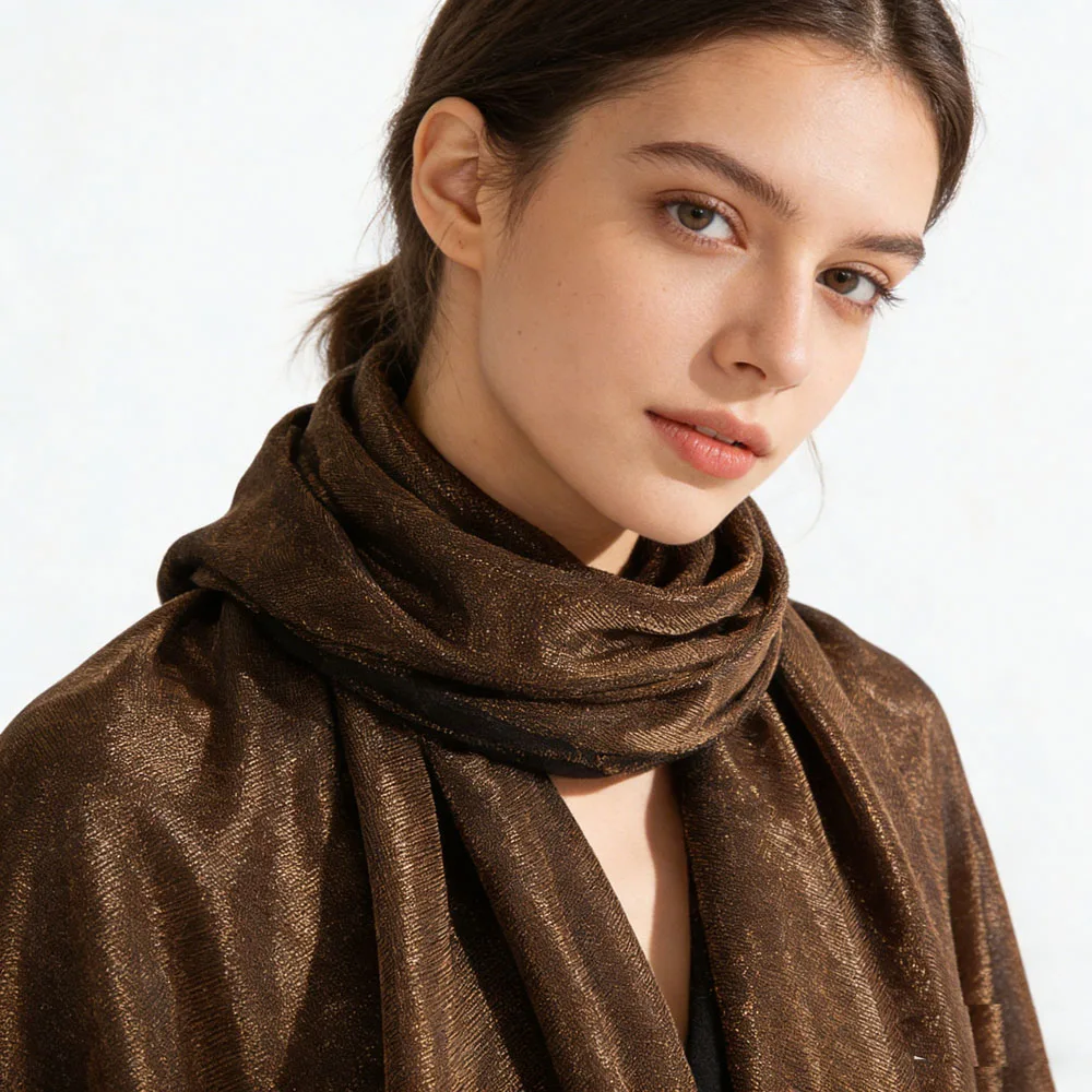 

Мода 2025 года, яркий однотонный блестящий платок, женская шаль, хиджаб, тюрбан, банданы, Bufanda, платок, исламский тюрбан Mujer