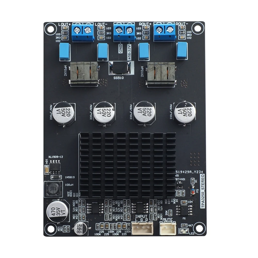 TPA3250 Power Amplifier Board Stereo 2.0 Sound Amplificador Class D Audio Amplifiers Speaker Home Theater Amp 130Wx2&A78P