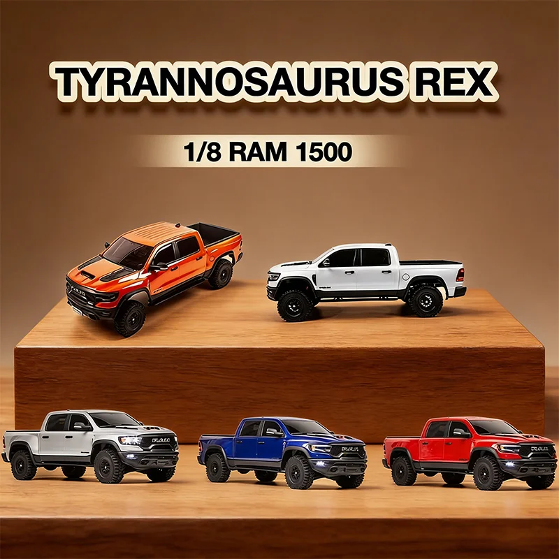 TRACTION HOBBY KM 1500 Pickup Truck 1:8 RC Simulation Electric Remote Control Model Cars Rock Crawler Adult Children's Toys