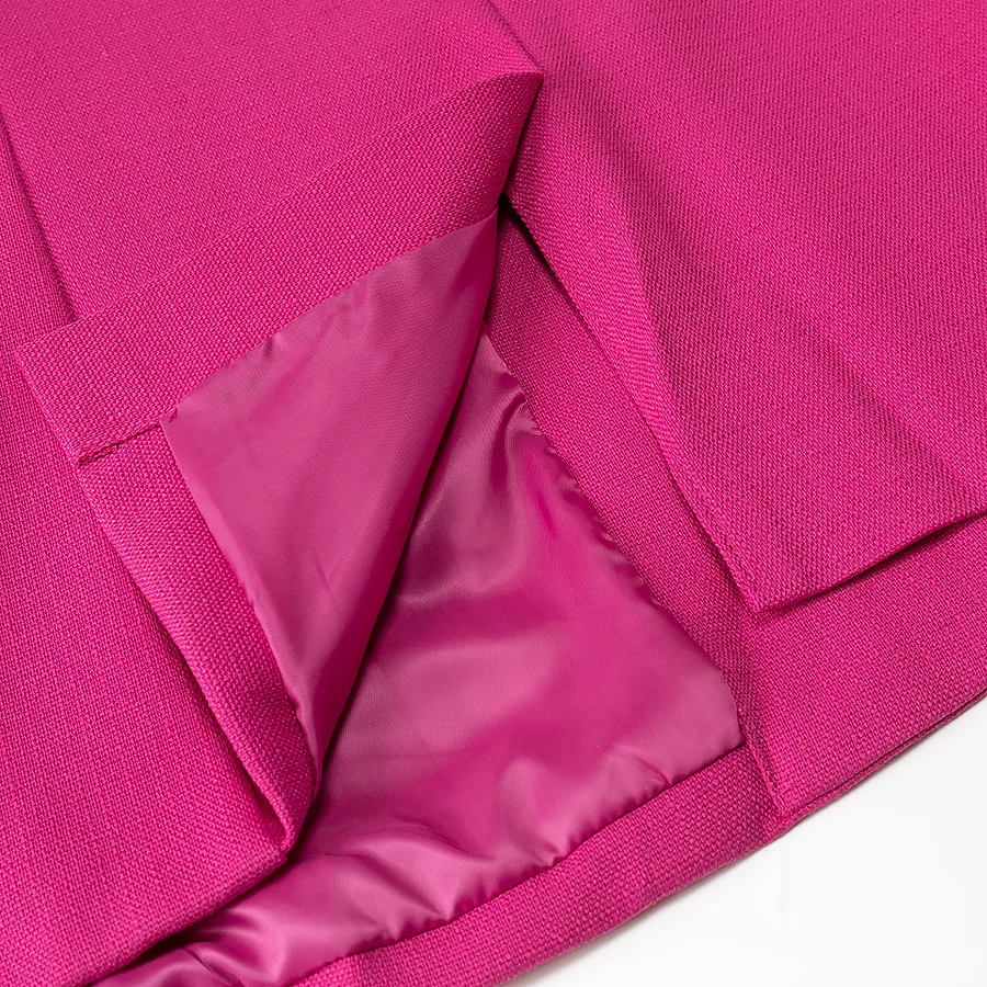 Blazer de lino con un solo botón para mujer, traje Vintage de manga larga con limo en la espalda, abrigo holgado para mujer, color rosa y verde, 3 colores, 2025