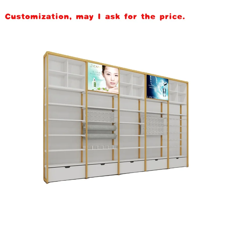 custom.Factory Sale Hat Display Stand Wooden Shelf with Light and Hanging Metal Hat Display Rack Stand OEM Customized