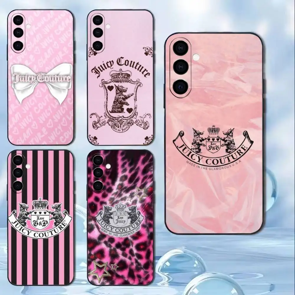 

J-Juicy C-Couture Phone Case For Samsung Galaxy A20,21s,22,31,32,52,53,72,73,80,91 Soft Black Shell