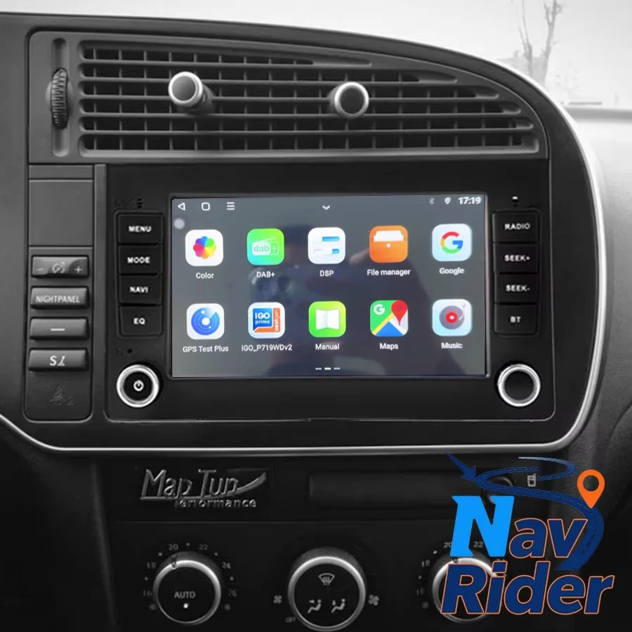 Unidade principal carplay automática, rádio de carro com tela android 15 de 7 polegadas para saab 9-3 93 2005-2008, reprodutor de vídeo multimídia, navegação gps estéreo