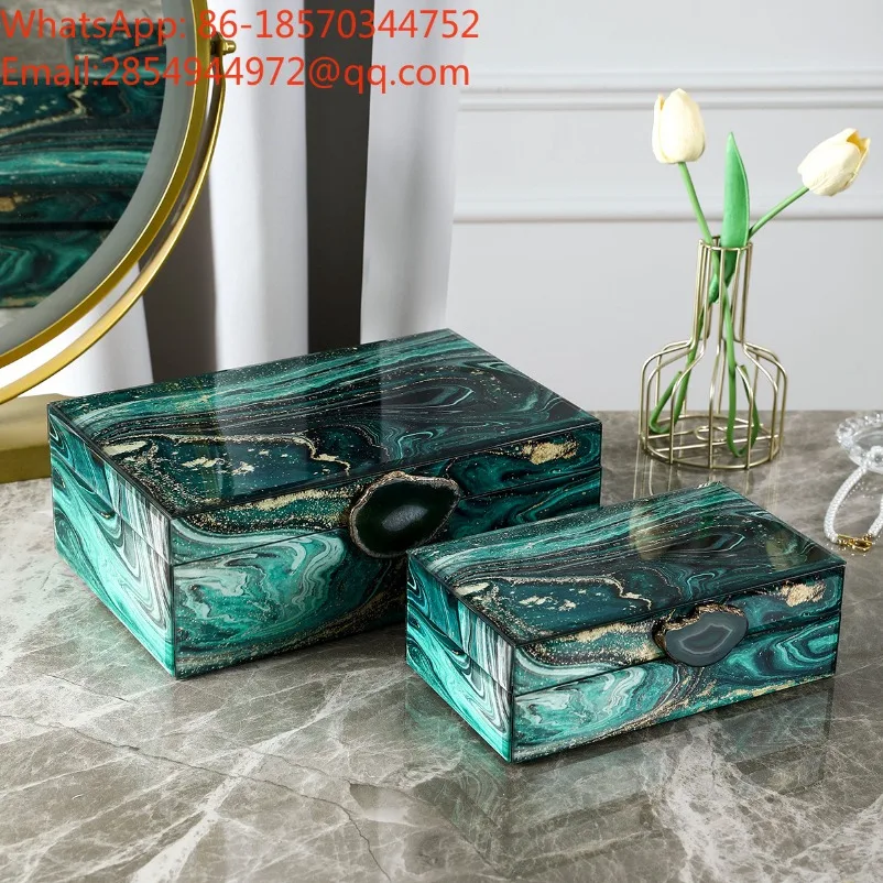 Luxury Glass Jewelry Box, Hot Selling Jewelry Storage Box, Desktop Jewelry Gift Packaging