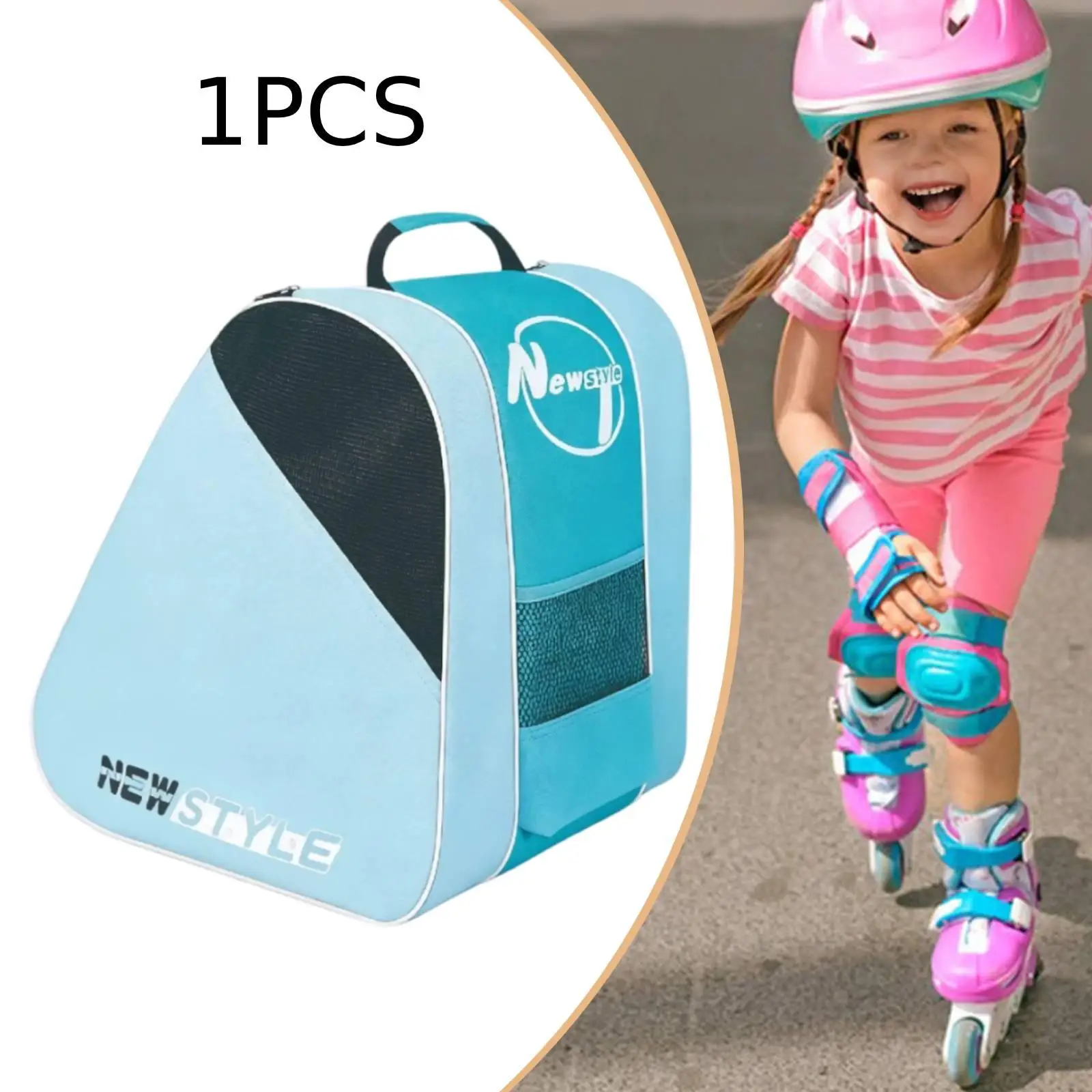 Bolsa para Patines de Ruedas, Diseño de Tres Capas, Mochila Profesional para Patinaje en Línea para Niñas y Niños
