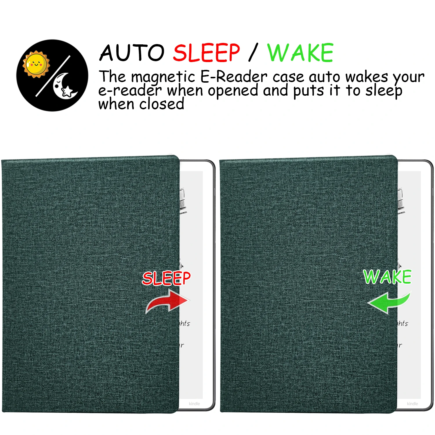 Magnetyczne etui z funkcją podstawki do Kindle Scribe/Scribe Colorsoft 11 cali 2025, ultracienka okładka ze skóry PU - zaczep na długopis i automatyczne usypianie/wybudzanie. — zdjęcie produktu 4