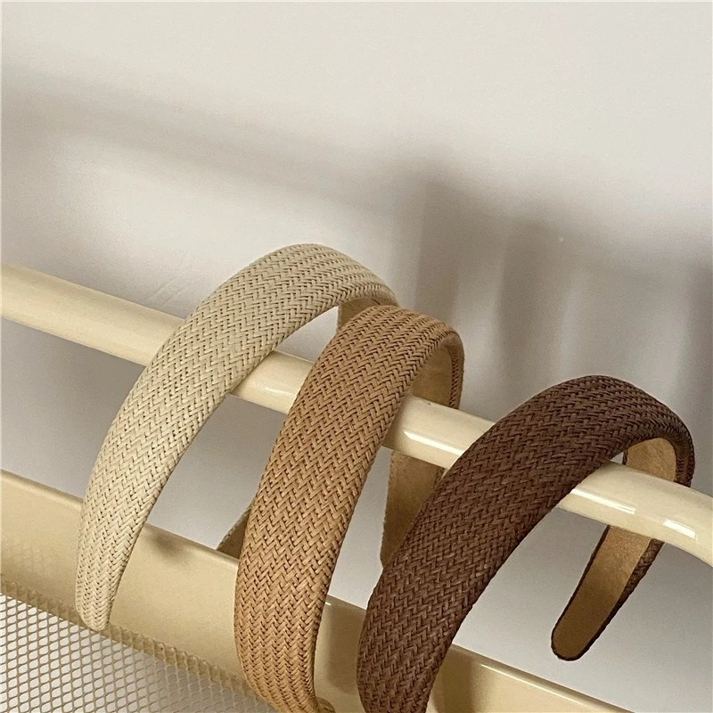 Hochwertiges, süßes, breites Haarband, elegantes Stirnband für Damen und Mädchen, Vintage-Haarreif für koreanische Haaraccessoires – Detail 3