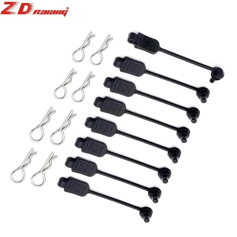 ZD Racing RC รถตัวถังโลหะ R คลิปยางยืดหยุ่นสำหรับ 1/12 1/10 1/8 1/7 RC รถป้องกันการสูญเสียหัวเข็มขัด 8301