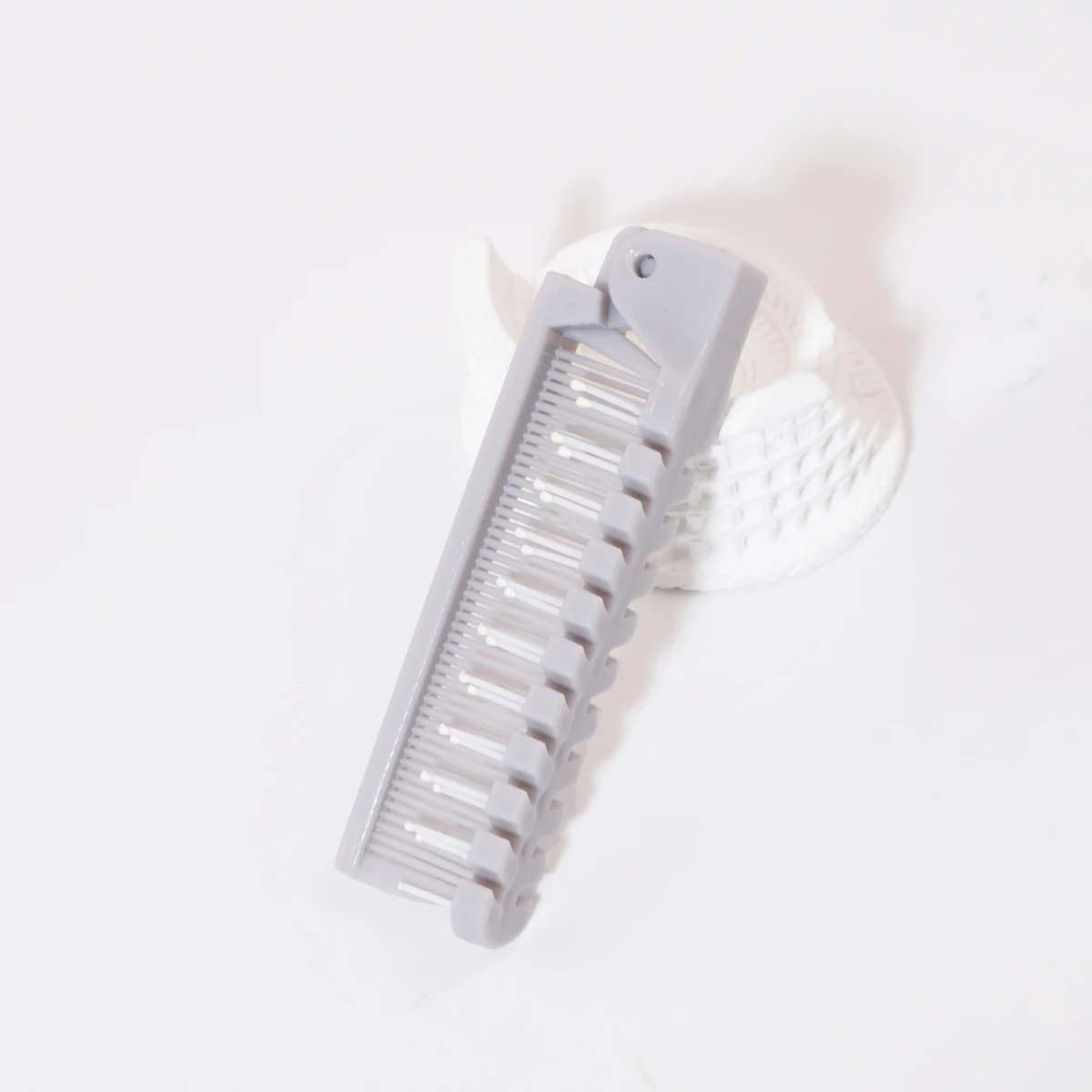 Portable Travel Folding Comb Brush Anti-Static Styling Massage Comb Professional Hair Styling Tool Special for Real Hair Wigs