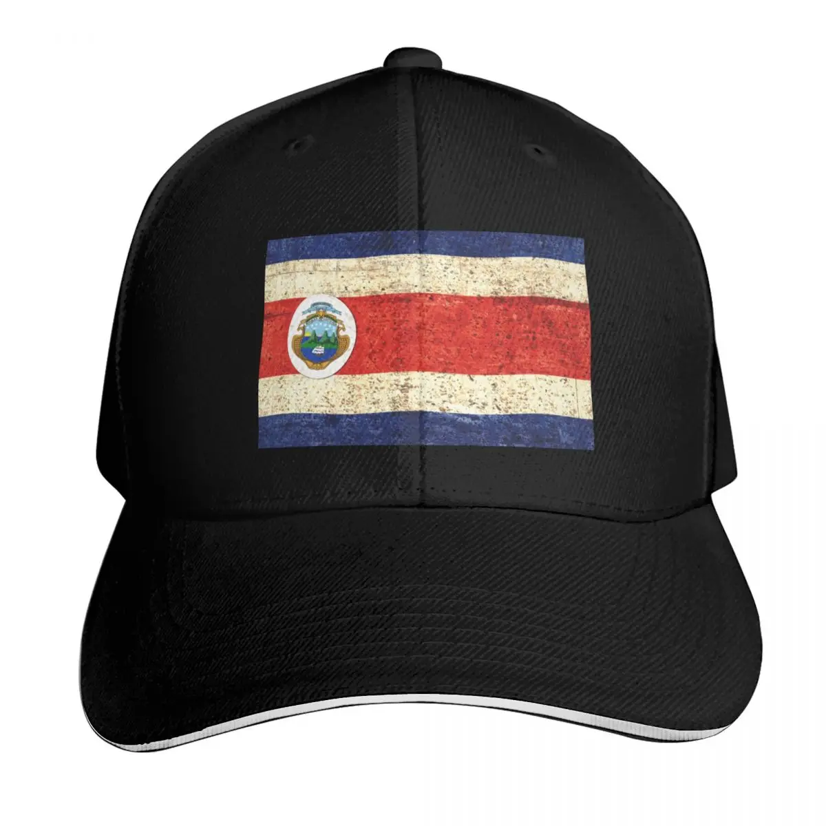 Flag of Costa Rica,Patriotic Gift Baseball Cap Summer Beach Travel Streetwear Hip Hop Trendy Vintage Retro Embroidered