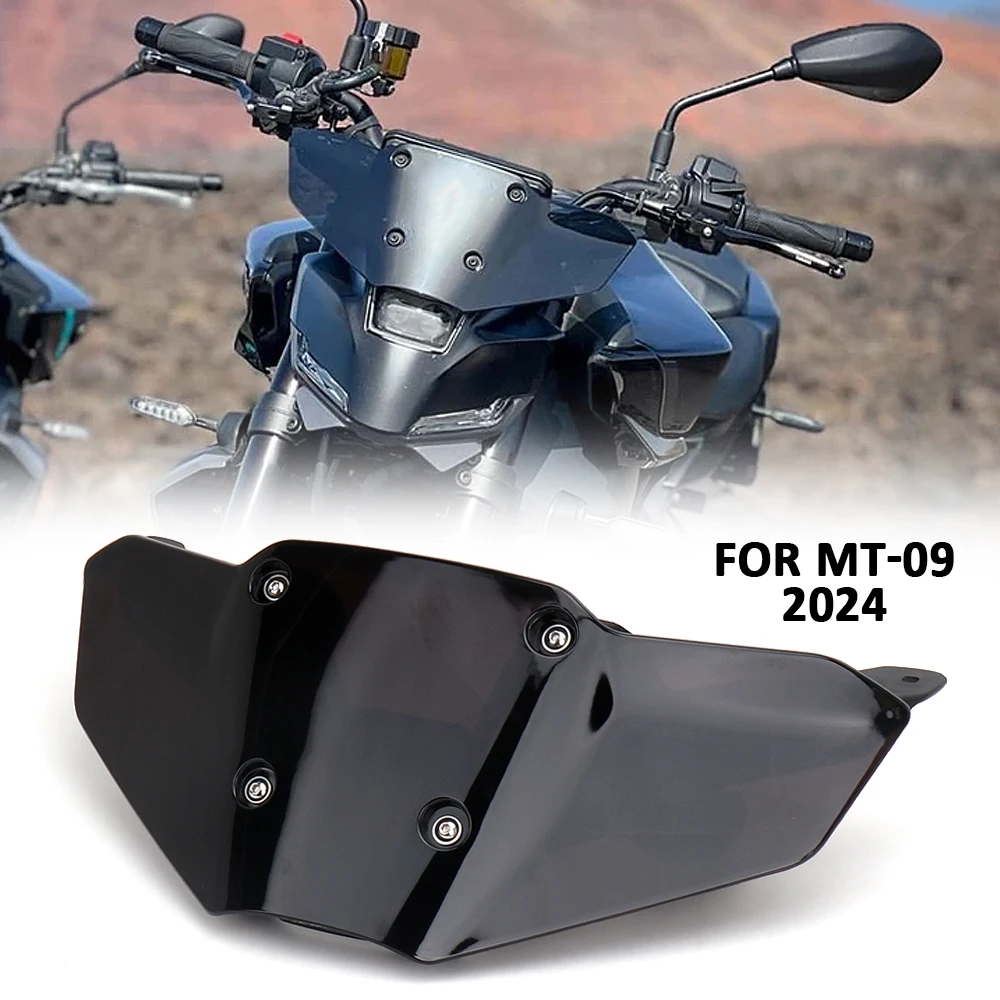 Motorcycle Accessories New Windscreens Wind Deflectors Windshield Bracket Kit For Yamaha MT 09 MT-09 mt09 MT09 2024