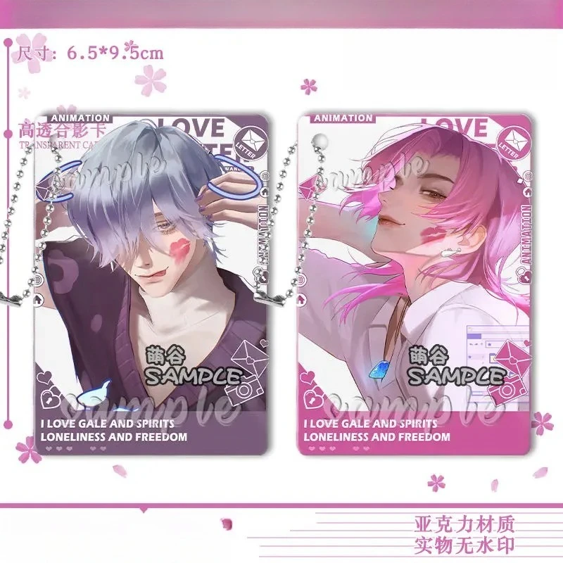 KPop شيطان الصيادين جينو آبي ساجا سر ساجا الكرتون لطيف أنيمي الطرفية سلسلة مفاتيح مصنوعة من الأكريليك الإبداعية على ظهره هدية الزخرفية