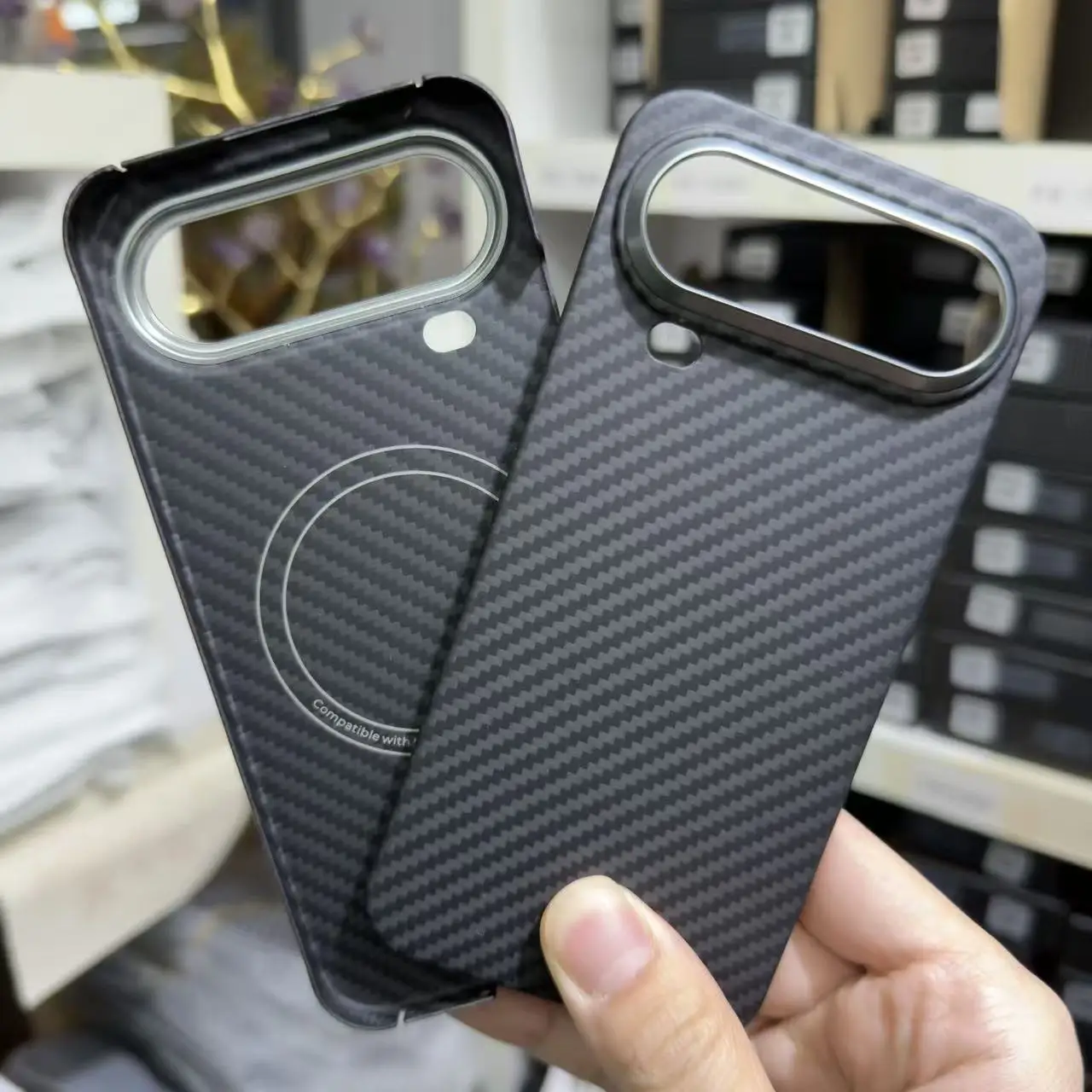 For Honor Magic8 Pro Air Kevlar Case Magnetic Carbon Fiber Super Slim Anti-Drop Shockproof Riased Camera Lens Protection Cover