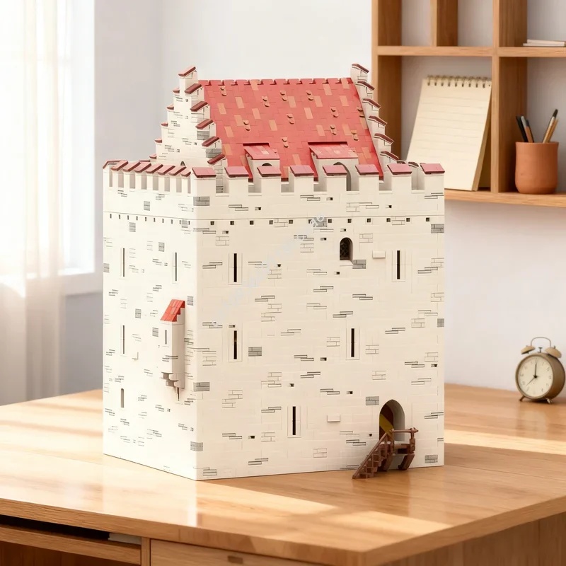 9138 Teile MOC Festungsgebäude Schlossmodell Bausteine Weihnachtsgeschenk Konstruktions-Bausatz DIY Lernspielzeug für Kinder