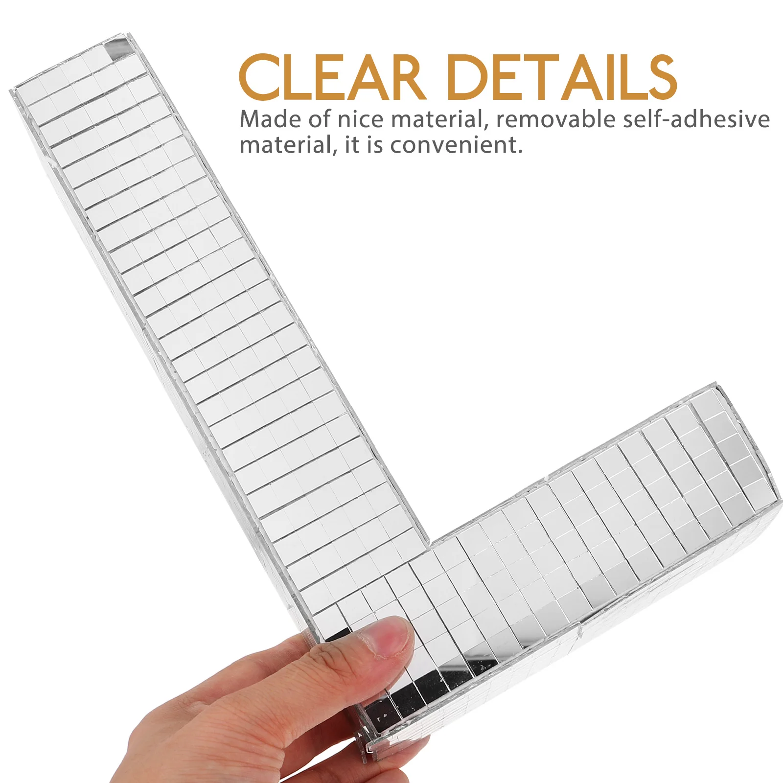 

Mirror Letter Wall Sticker 3D Design Reflects Light Enchanting Atmosphere Suitable for Living Room Nursery Glass