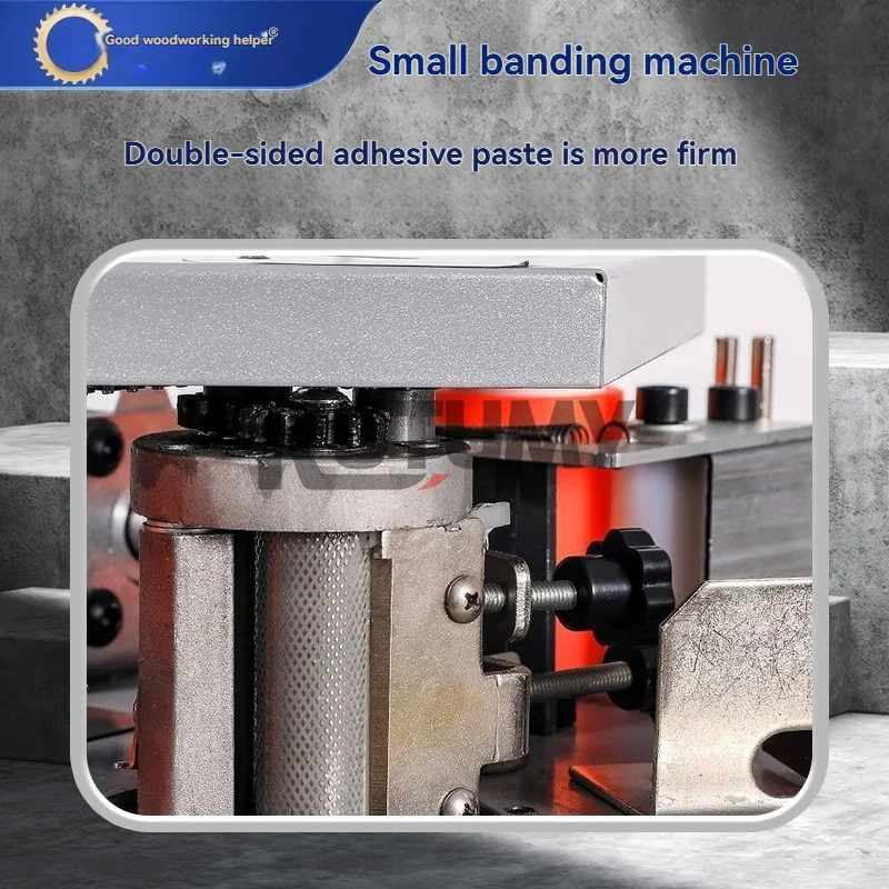 Portable Edge Banding Machine Straight/curve arc-shaped Edge Bander Woodworking PVC Cut itself Used With Saw Table