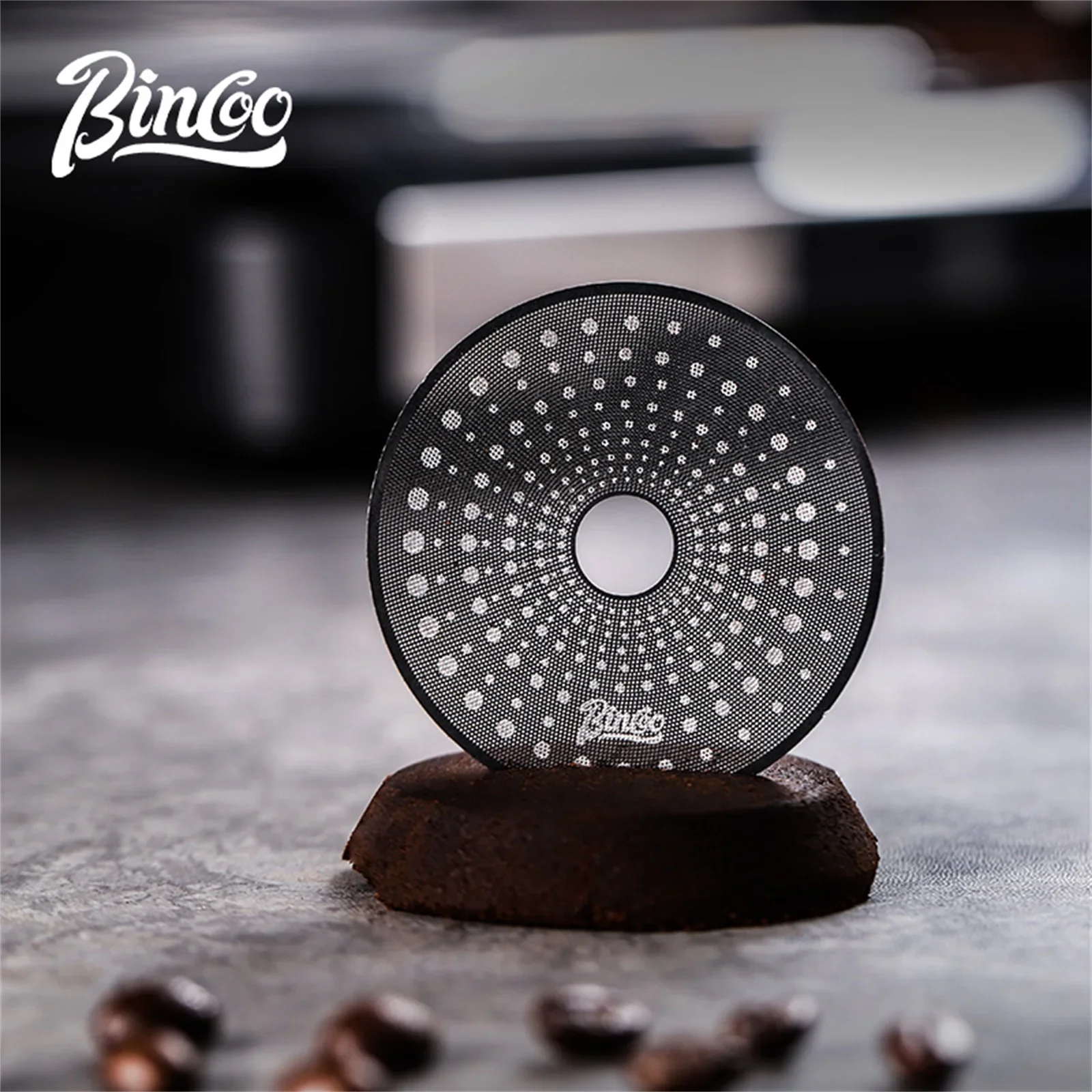 

Bincoo Professional Espresso Dispersion Screen Ultra Slim 0.2mm 11,575 Laser Drilled Holes Commercial Grade 304SUS