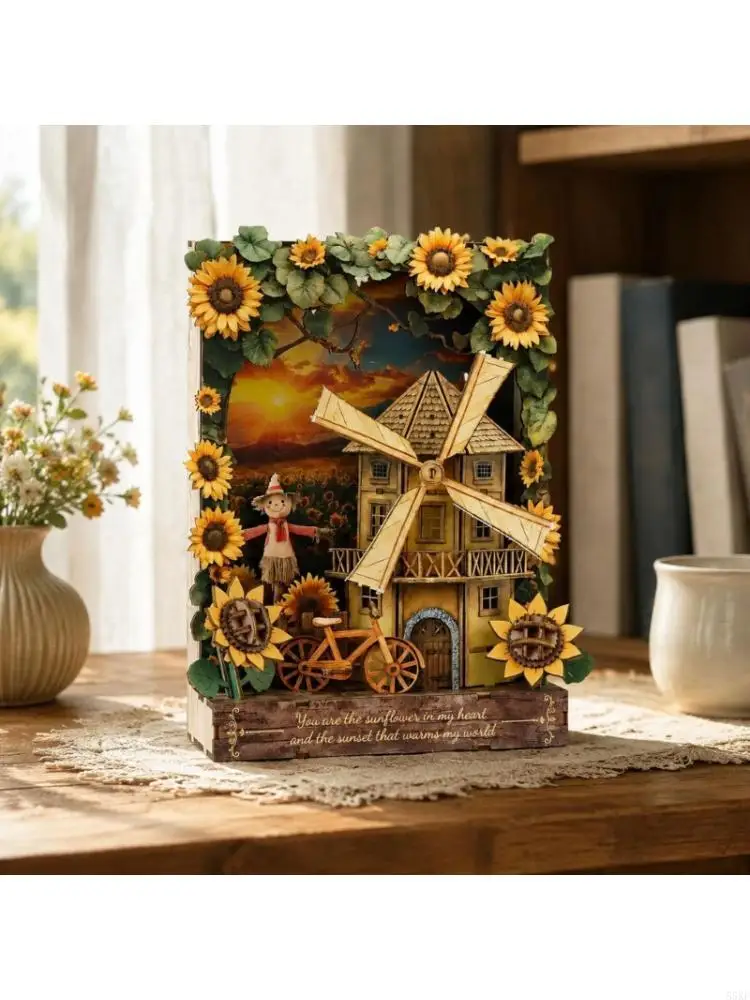 Paintable Natural Miniature Scene with Visible Natural Texture 55KF